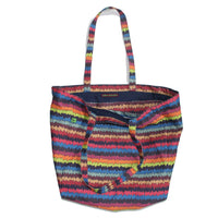 Thumbnail for Cabin Measures - Zigzag Keep-'Em-Separated Cotton Canvas Tote Bag -