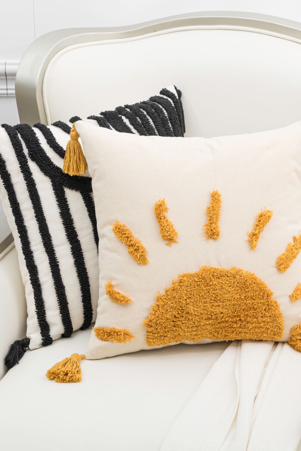 Sun Graphic Tassel Decorative Throw Pillow Case - T - 2 DESIGNS -