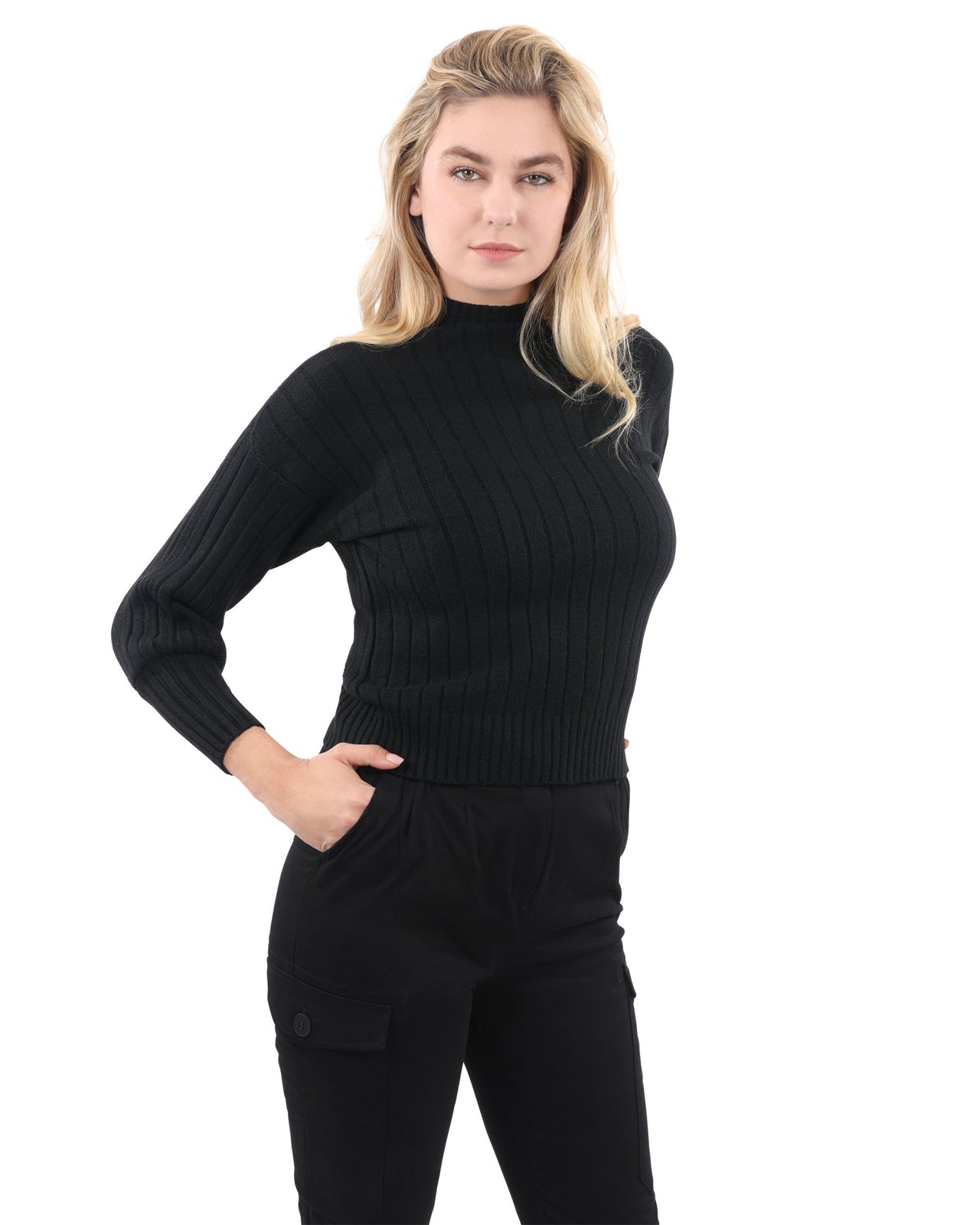 Savoy - Pickfair Ribbed Sweater Top - 1 COLOR -