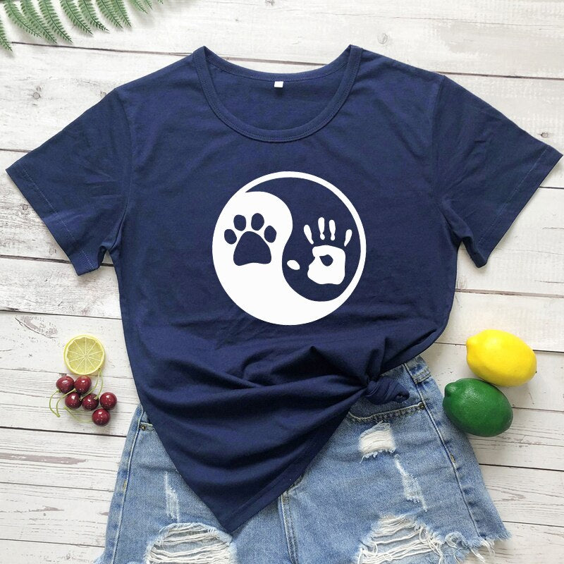 Yin Yang Palm and Paw Print - [23 DAY DELIVERY] - 17 COLORS -