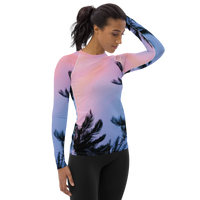 Thumbnail for FYC - Women's Sunset Surf Performance Rash Guard UPF 40+ - 1 COLOR -