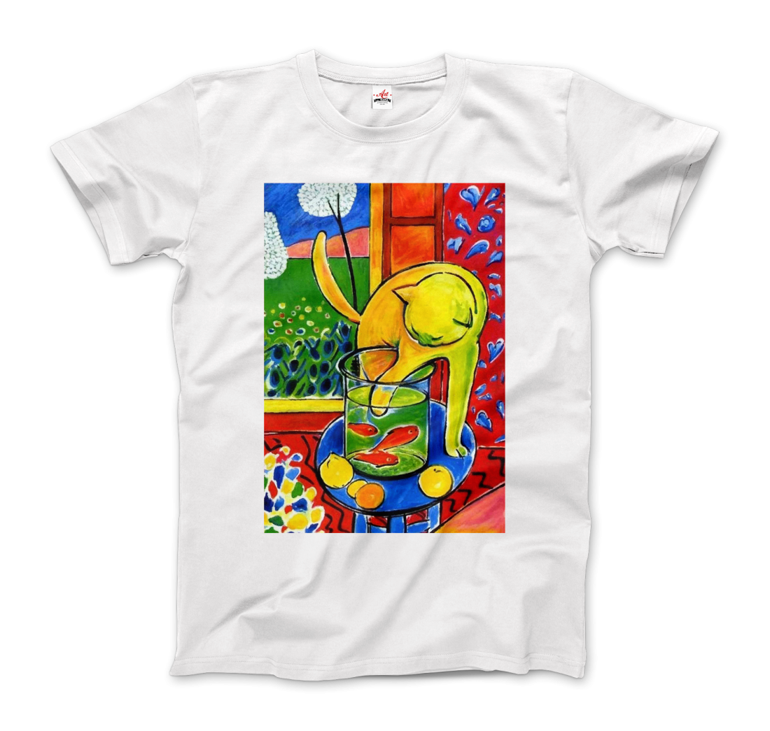 Henri Matisse the Cat With Red Fishes 1914 Artwork T-Shirt - 6 COLORS -