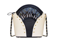 Thumbnail for Feather White Shoulder Bag - 1 COLOR -