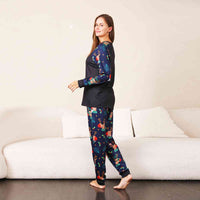 Thumbnail for WOMEN Reindeer Graphic Top and Printed Pants Set - T -