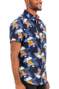 Thumbnail for WEIV - Digital Print Hawaiian Short Sleeve Shirt -