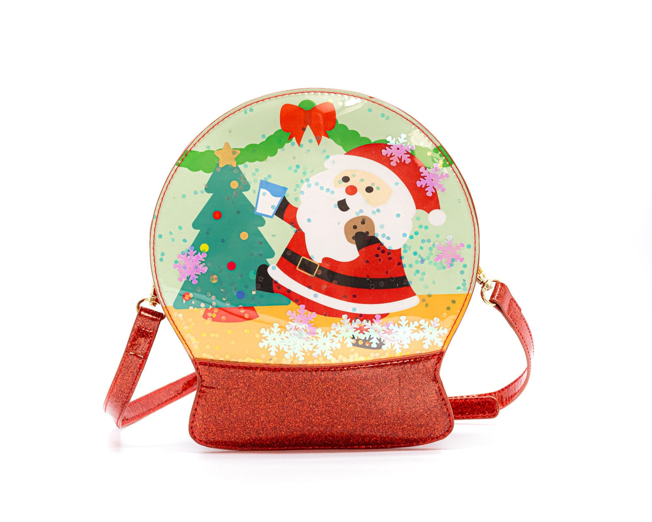 Snowglobe Handbag - Jolly Santa -