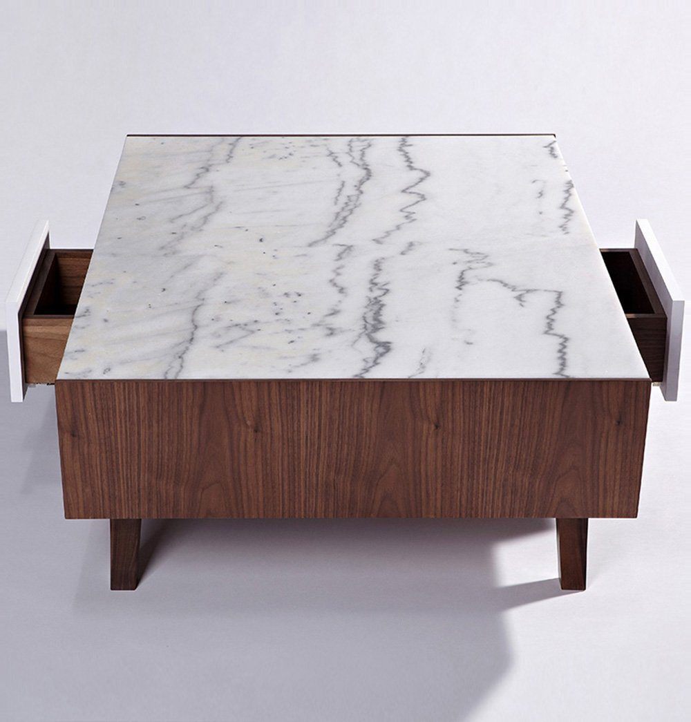 GFURN - Vera Wood & Marble Coffee Table -