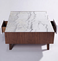 Thumbnail for GFURN - Vera Wood & Marble Coffee Table -