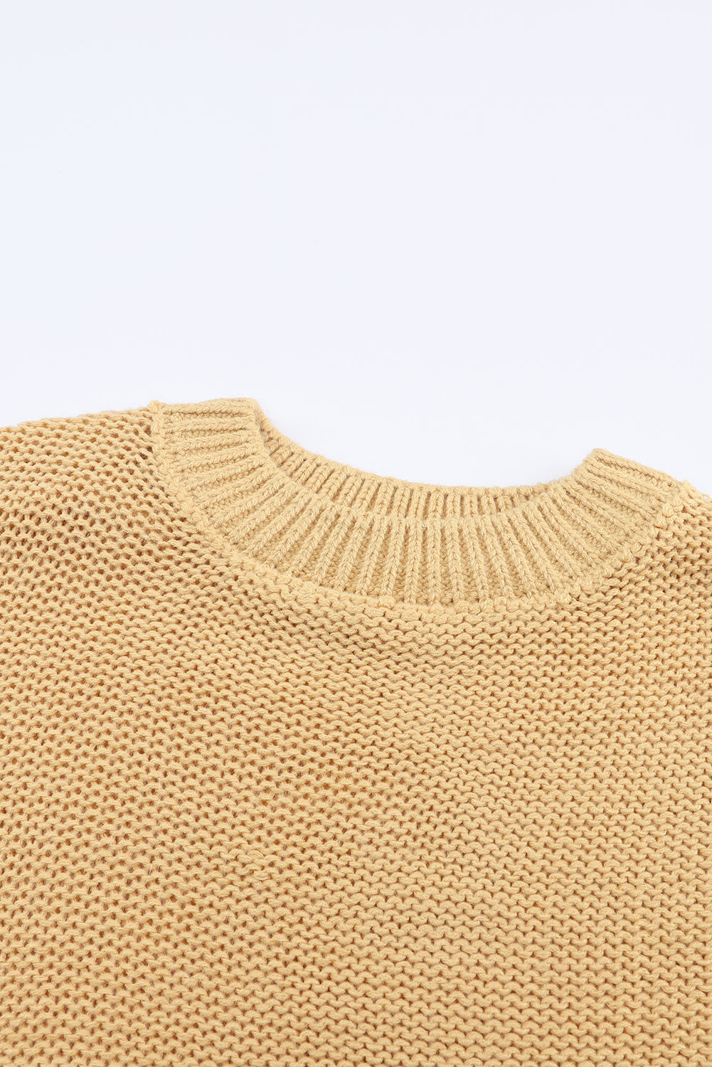 Threaded Pear - Jayla Hollowed Bubble Sleeve Knit Sweater - 2 COLORS -