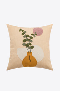 Thumbnail for Embroidered Square Decorative Throw Pillow Case - T - 4 DESIGNS -