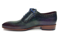 Thumbnail for Paul Parkman - Green & Purple Handmade Oxfords -