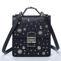 Thumbnail for The Hollywood Backpack Purse Leather Black -