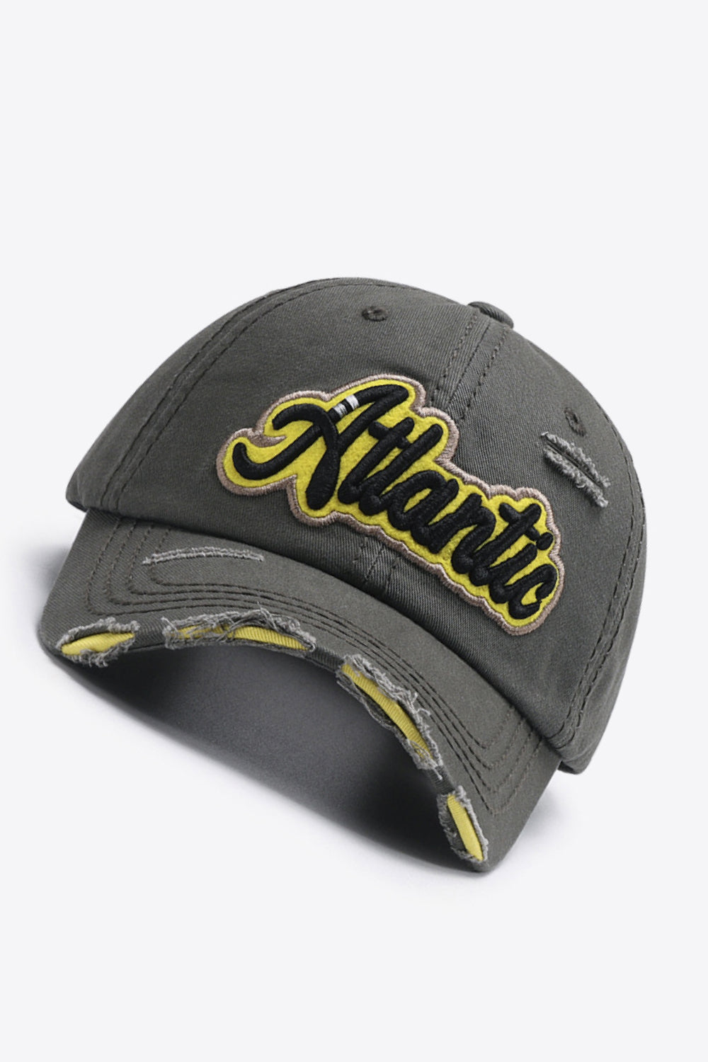 ATLANTIC Graphic Distressed Baseball Cap - T - 7 COLORS -