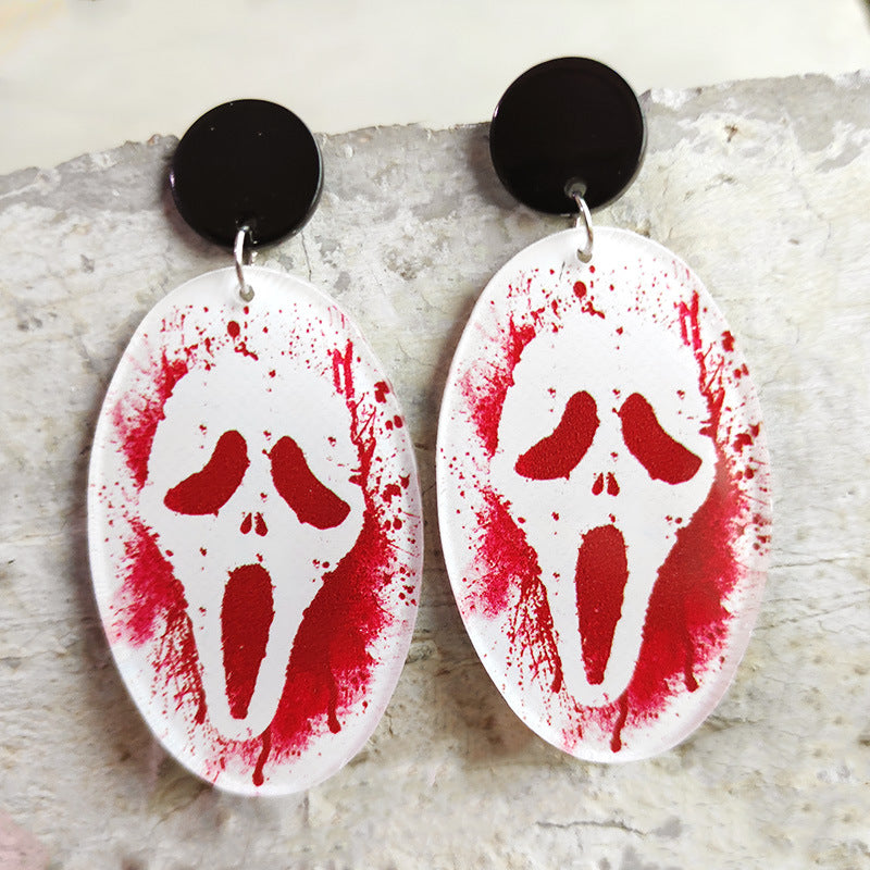 Halloween Theme Dangle Earrings - T - 3 STYLES -