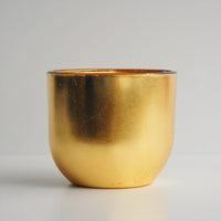 Thumbnail for GILT - Set/3 mouth blown Gold Oval Vases -