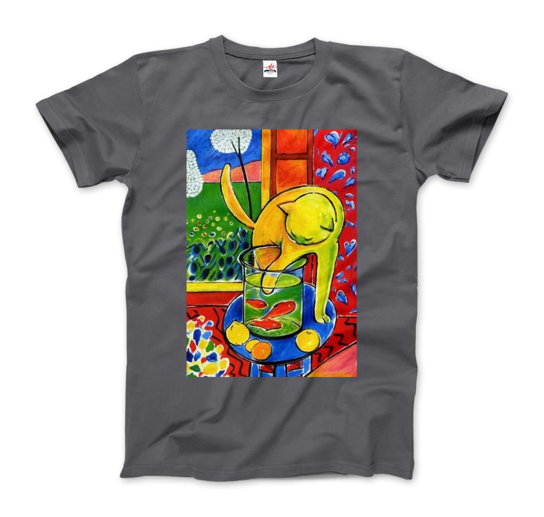 Henri Matisse the Cat With Red Fishes 1914 Artwork T-Shirt - 6 COLORS -