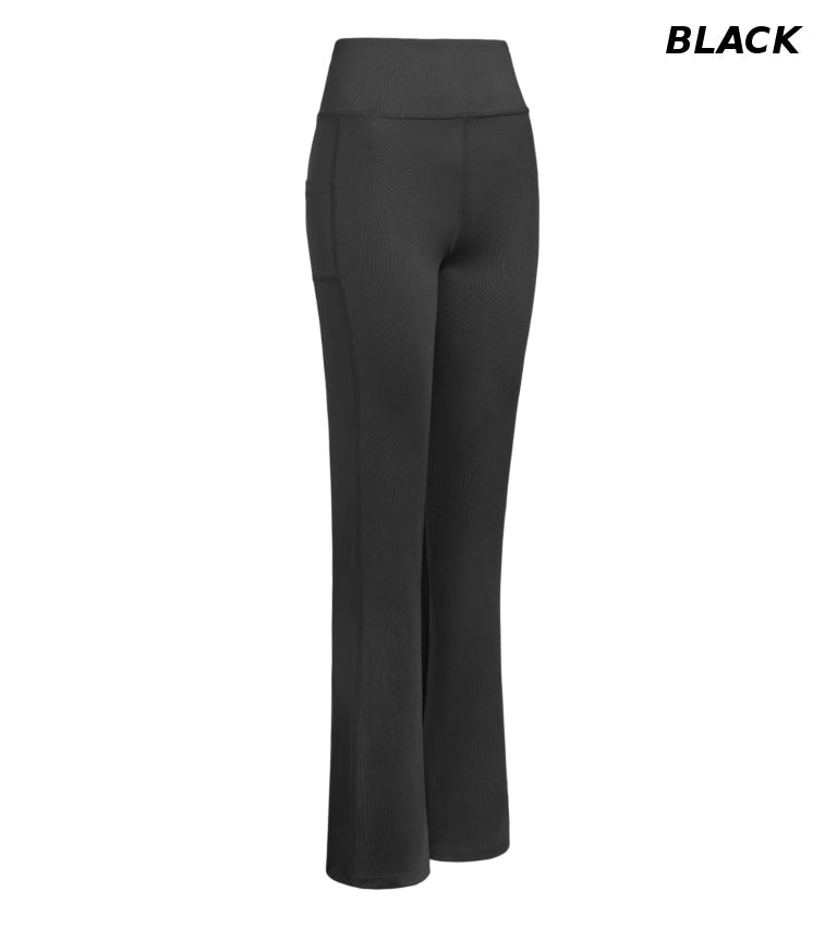 Women’s High-Waist Flare Legging W/Cell Pockets - 2 COLORS