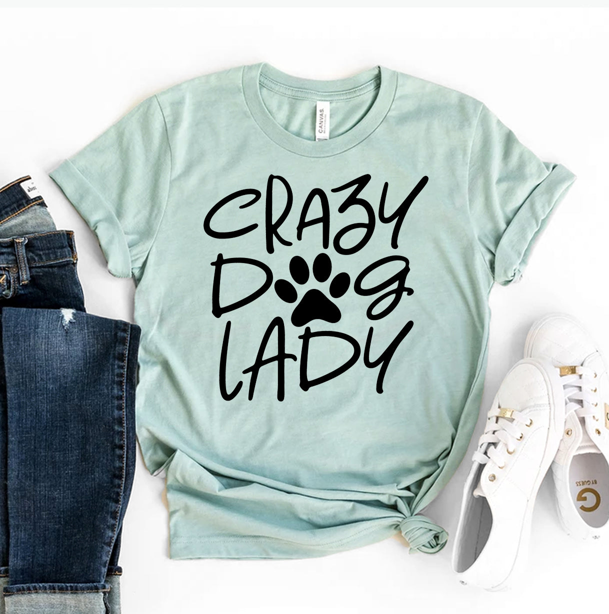 Crazy Dog Lady T-Shirt - 12 COLORS -