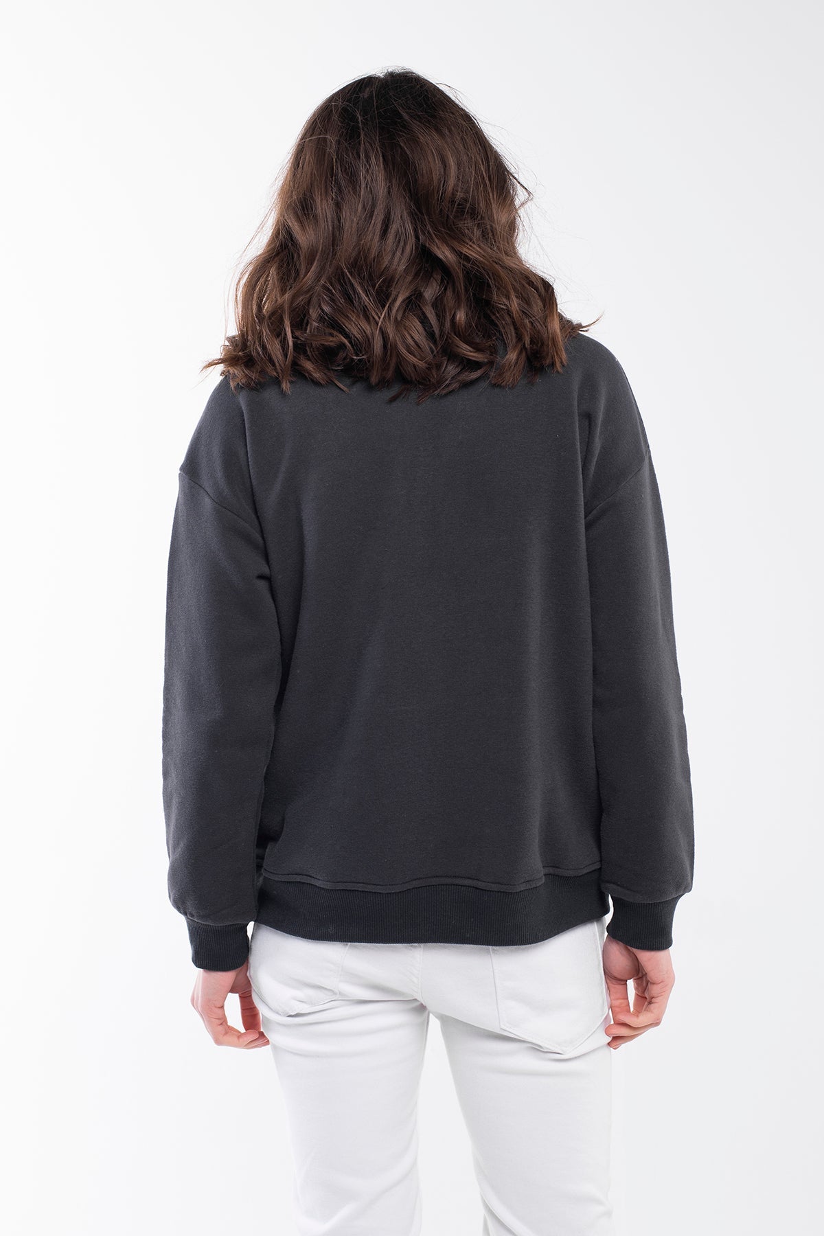 Zipped Neck Sweatshirt - 5 COLORS -