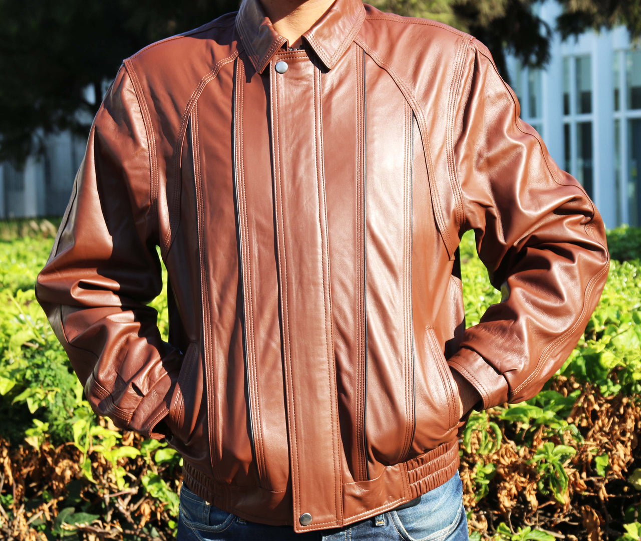 MJ room - Theo - Leather  Jacket  for Men - Leather Genuine - 1 COLOR -