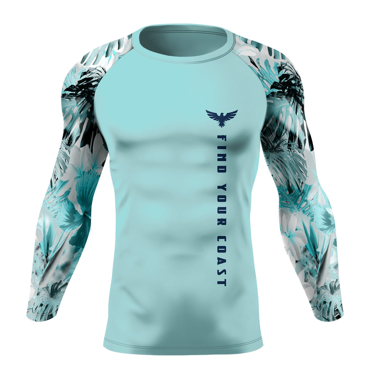 FYC - Men's Supply Co My Sundays Lt. Teal Performance Rash Guard UPF 40+ - 1 COLOR -