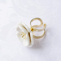 Thumbnail for Porcelain Plum Blossom Statement Ring -