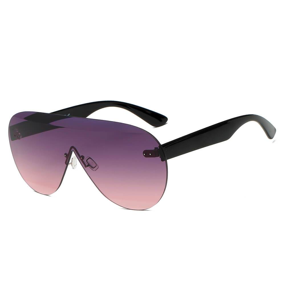 Destin | S2061 - Women Oversized Aviator Fashion Sunglasses - 4 COLORS -