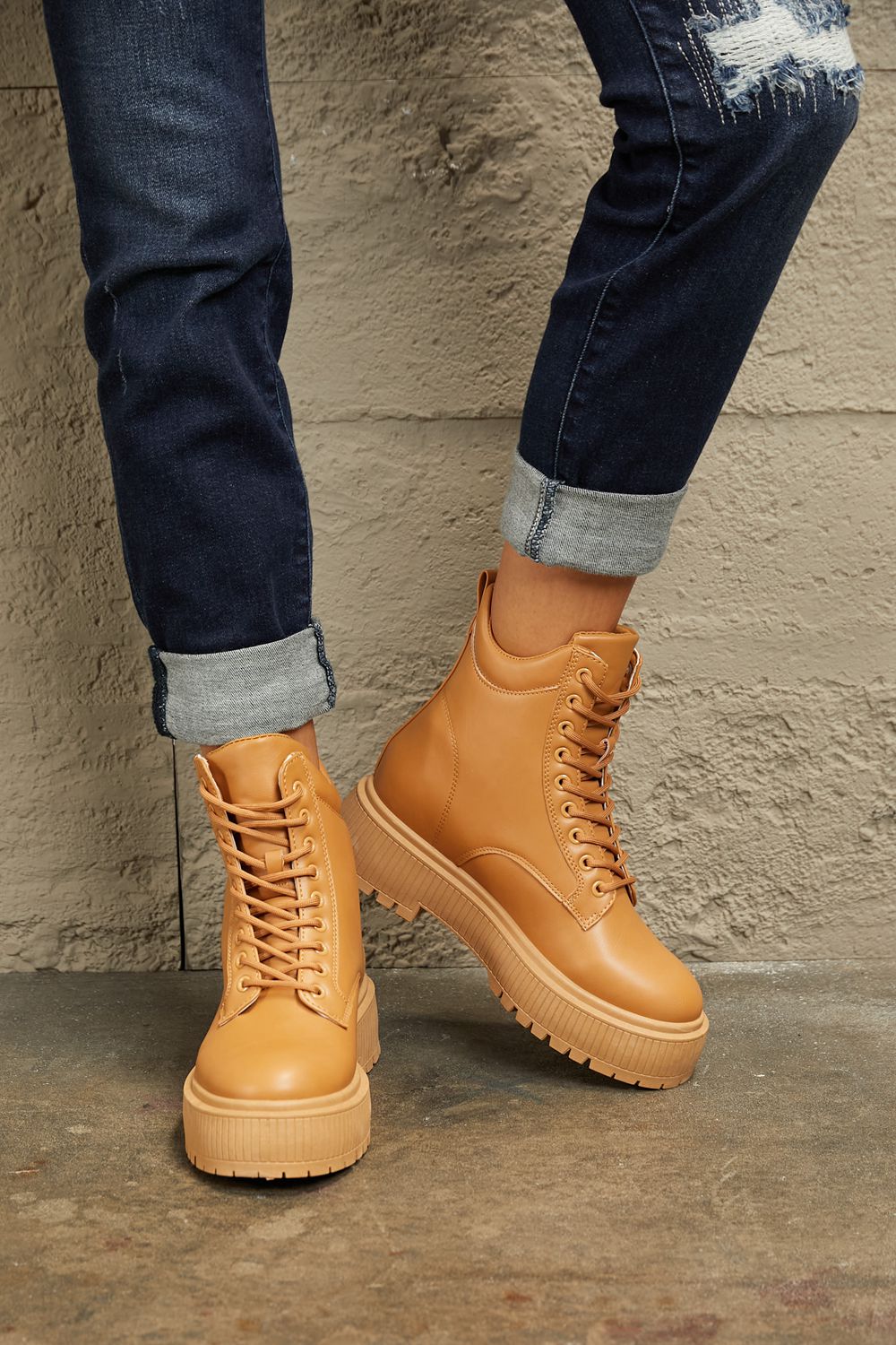 East Lion - Platform Combat Boots - T - 1 COLOR -