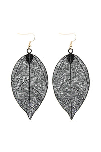 Thumbnail for Filigree Leaf Earrings - 5 COLORS -