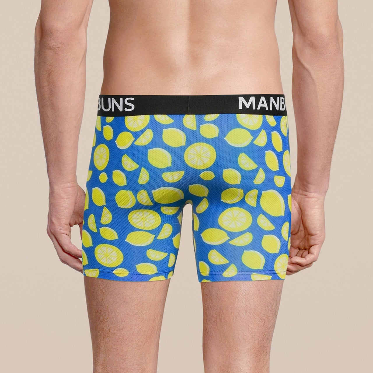 Men's Lemon Boxer Brief Underwear -