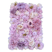 Thumbnail for Artificial Flower Wall Backdrop Panel 40cm X 60cm Faux Pink Flowers -