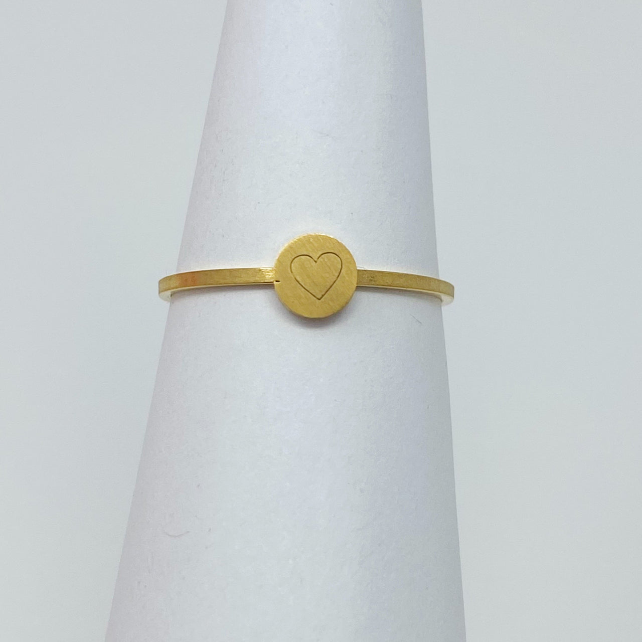 Tiny Disc Stackable Ring - 3 SYMBOLS