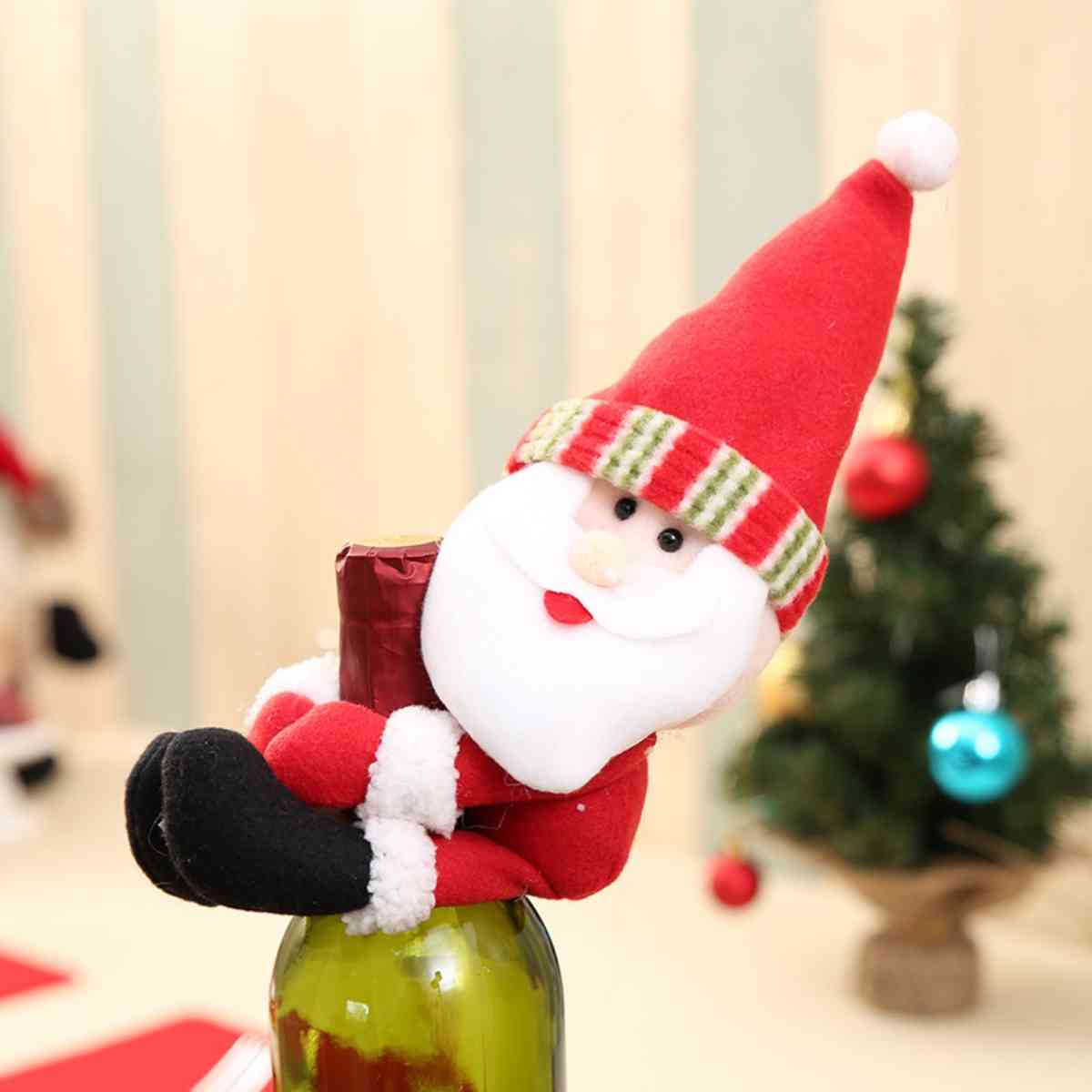 Christmas Doll Wine Bottle Decoration - [5-10 DAY DELIVERY] - T - 3 TYPES/STYLES -