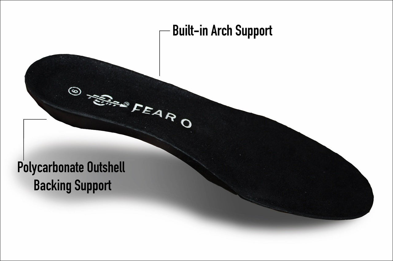 Fear0 - NJ - Heavy Duty Firm Aggressive High Arch Support Orthopedic Boot/Shoe Full Insoles -