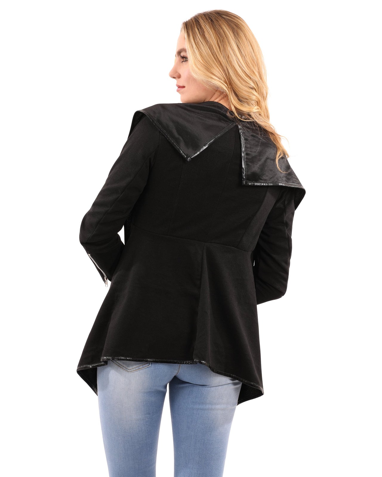 Savoy - Bowmont Drape Collar Jacket - 1 COLOR -