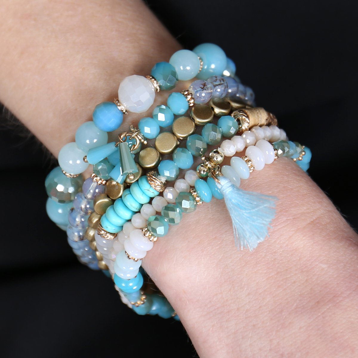 Beads Stack Bracelet - 5 COLORS