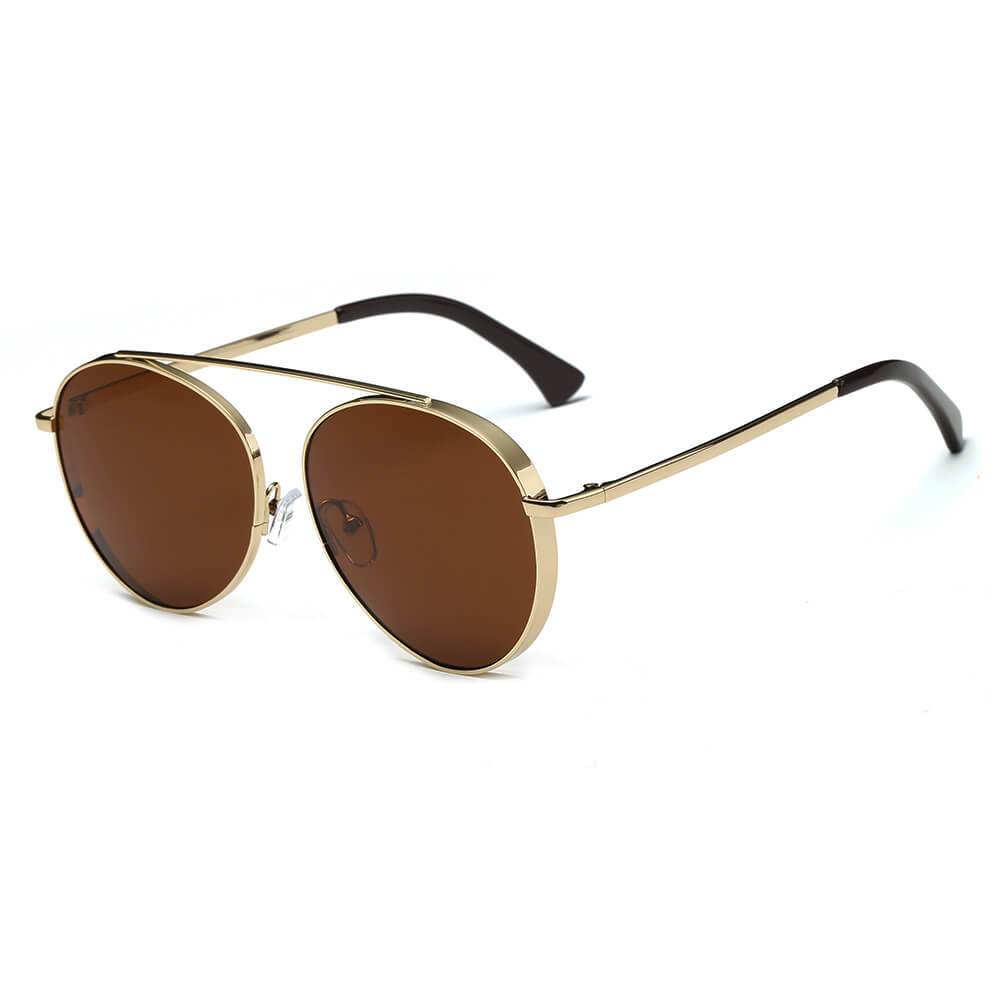 Bethel | CA08 - Retro Mirrored Lens Teardrop Aviator Sunglasses - 6 COLORS -