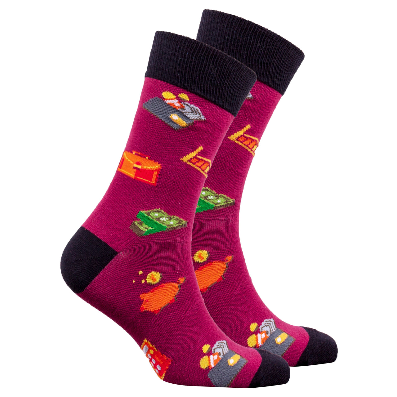 Men's Piggy Bank Socks - 1 COLOR -