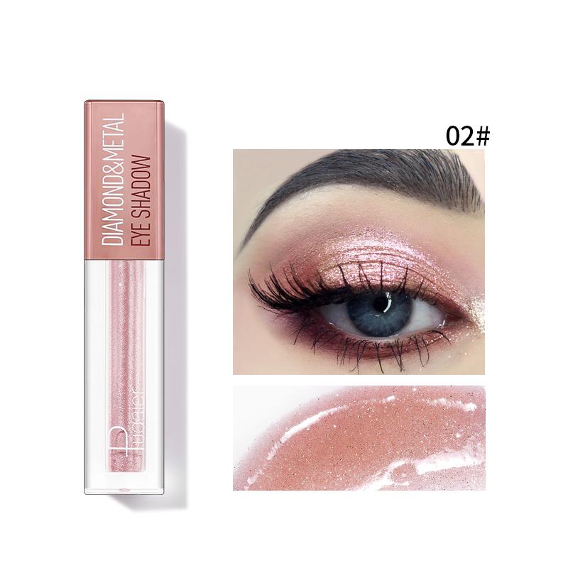 Pudaier Diamond Shimmer & Glow Liquid Eyeshadow | Matte Finished - Pink - 1 COLOR -