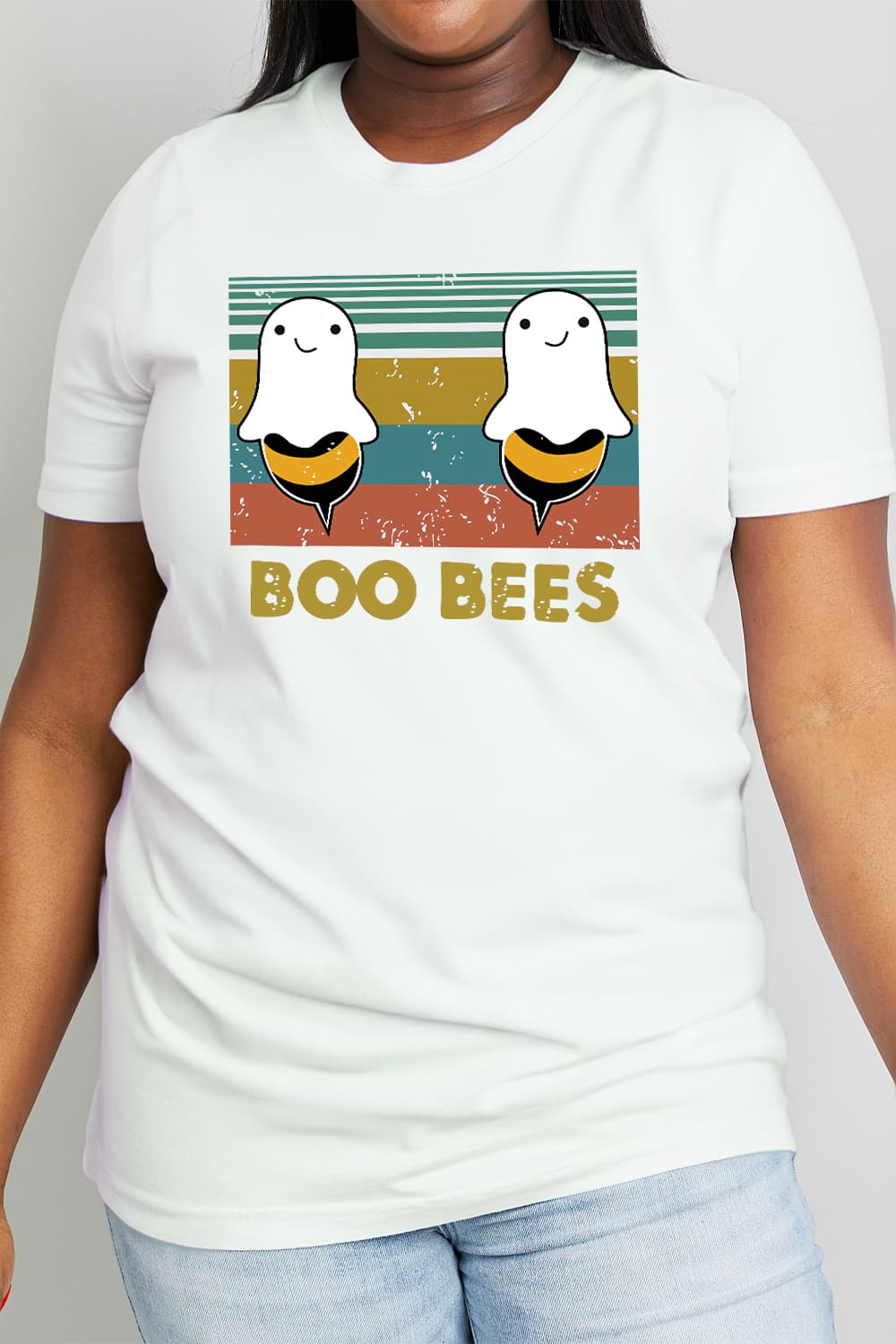 Simply Love - "BOO BEES" - Graphic Cotton Tee - T - 3 COLORS -