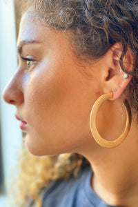 Thumbnail for Ellison & Young - Alma Hoop Earrings, Gold -