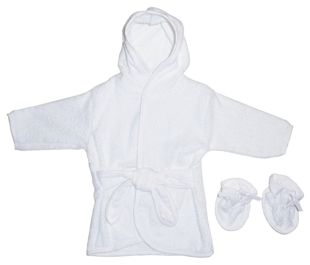 Bambini - Blank Terry Robe w/ booties - 1 COLOR -