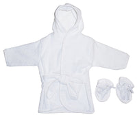 Thumbnail for Bambini - Blank Terry Robe w/ booties - 1 COLOR -