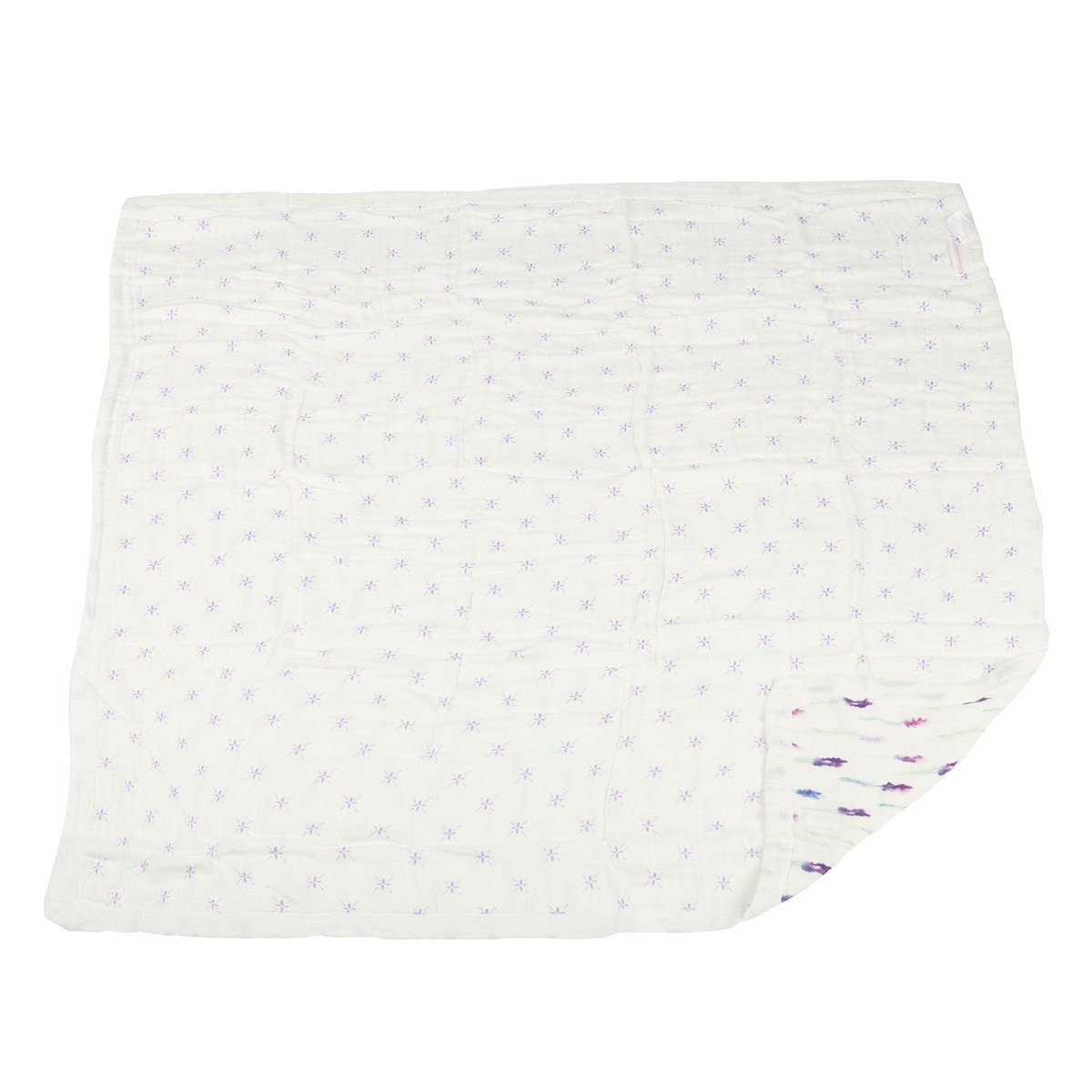 Lavender and Lavender Flower Bamboo Muslin Newcastle Blanket -