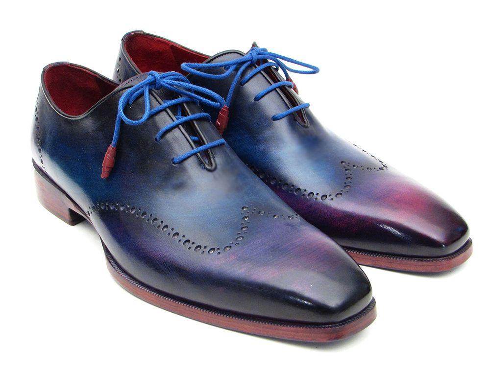 Paul Parkman - Blue & Purple Wingtip Oxfords -