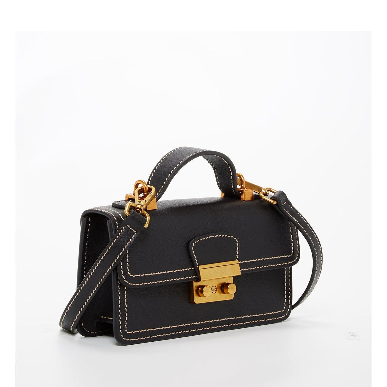 Black Mini Leather Bag -