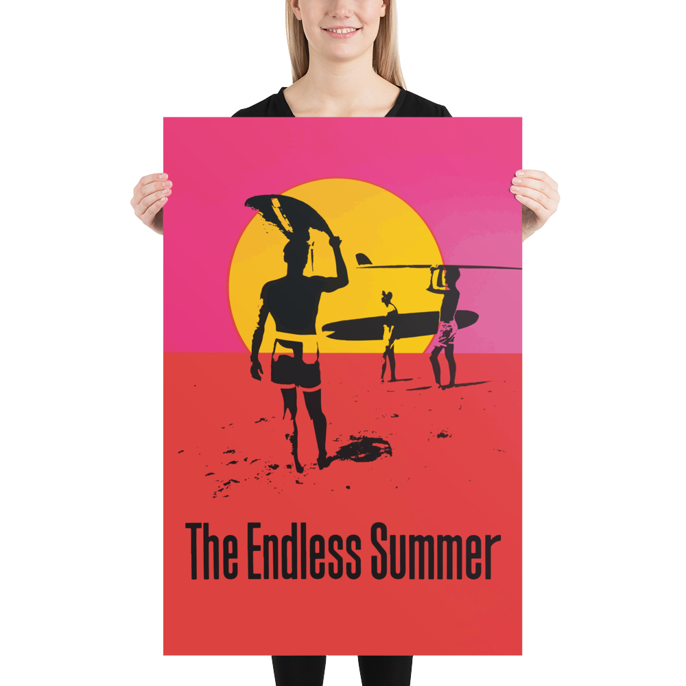 Endless Summer 1966 Surf Documentary Artwork Poster - USA printed - 4 SIZES