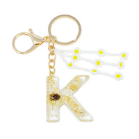 Thumbnail for Ellison & Young - Baby Daisy Initial Key Chain - 20 LETTERS - FIND YOURS! -