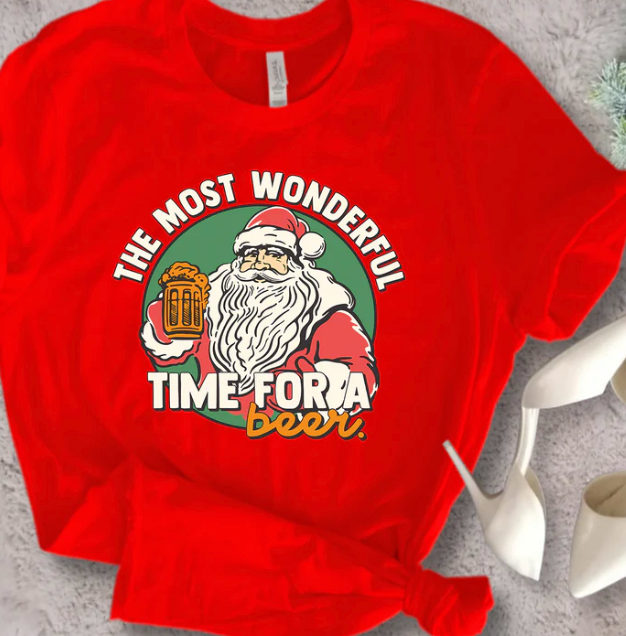 The Most Wonderful Time For A Beer - Unisex T-shirt - 3 COLORS -