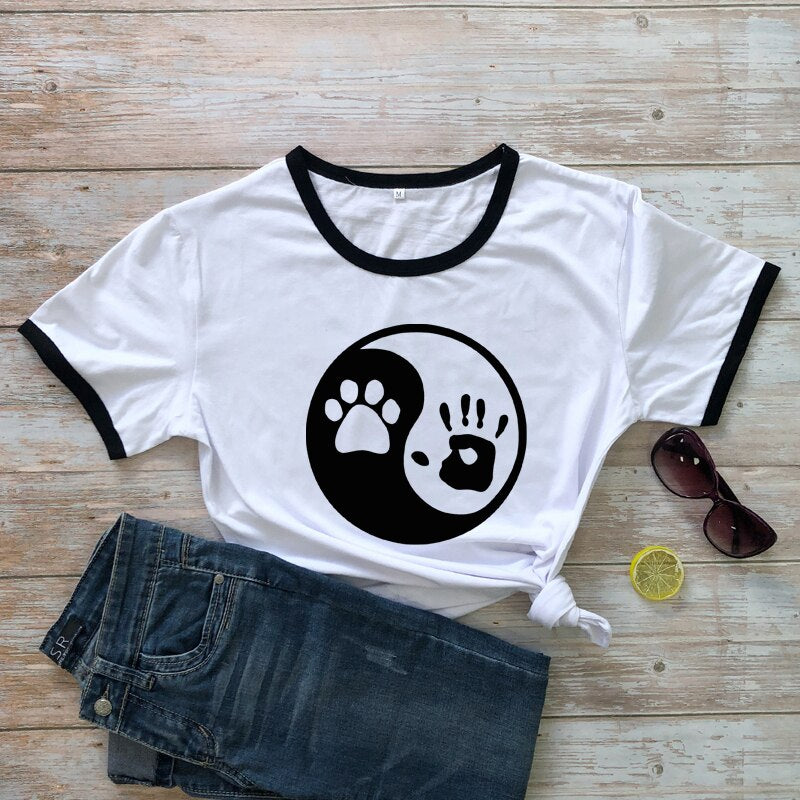 Yin Yang Palm and Paw Print - [23 DAY DELIVERY] - 17 COLORS -